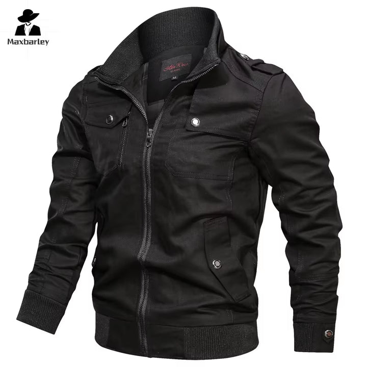 Spring Autumn Jacket Men Cotton Windbreaker Cargo Coat Unload Men'S Tactics Jackets Man Cargo Casual Jacket Mens Clothes 2022