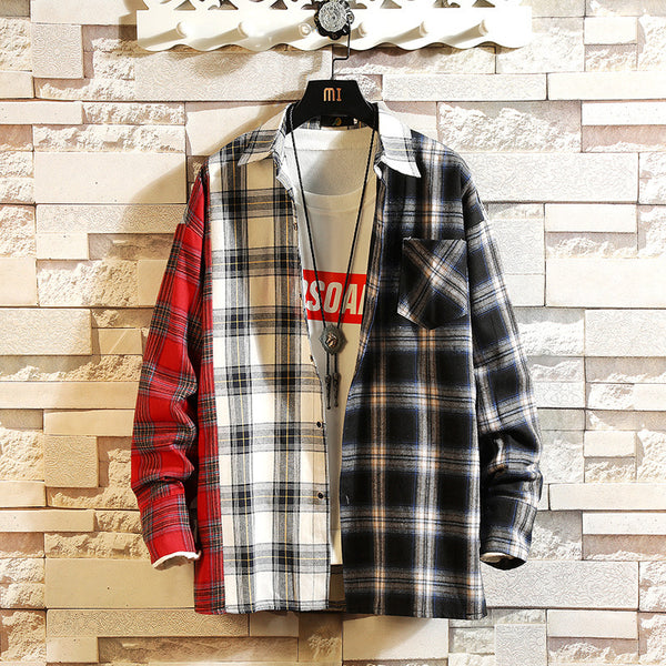 Multi Color Long Sleeve Plaid Shirt