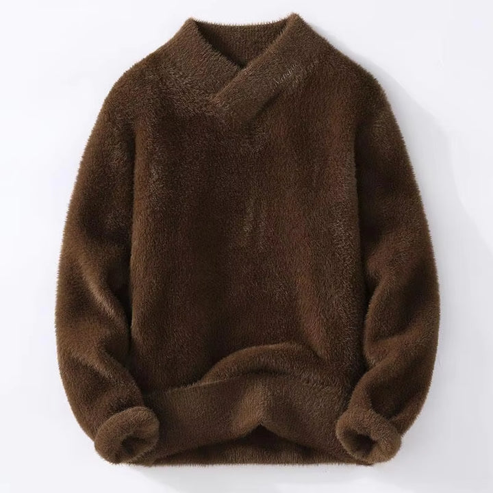 Sweaters Men Winter Korean Style Mens Warm Sweater V-Neck Men Sweaters Autumn Men'S Wool Pullovers Men Full Size M-XXXL