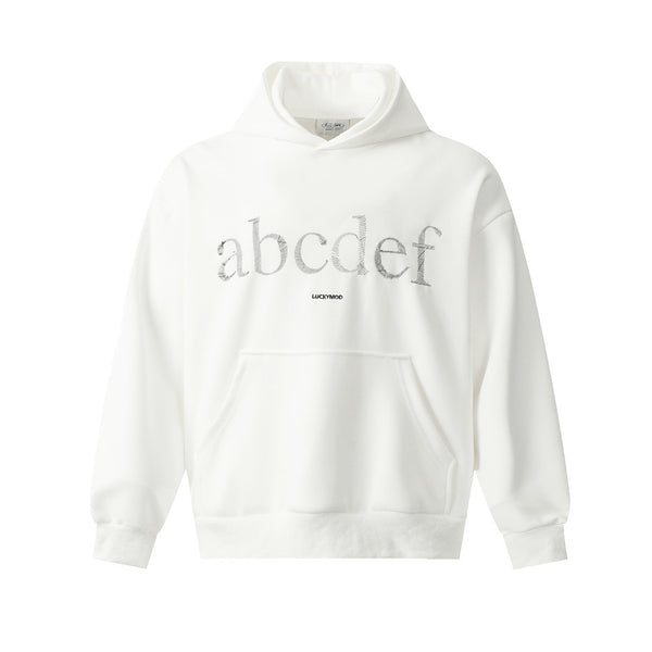 "Alphabet" Graphic Hoodie