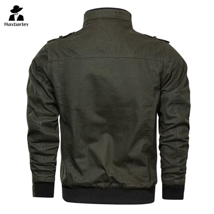 Spring Autumn Jacket Men Cotton Windbreaker Cargo Coat Unload Men'S Tactics Jackets Man Cargo Casual Jacket Mens Clothes 2022