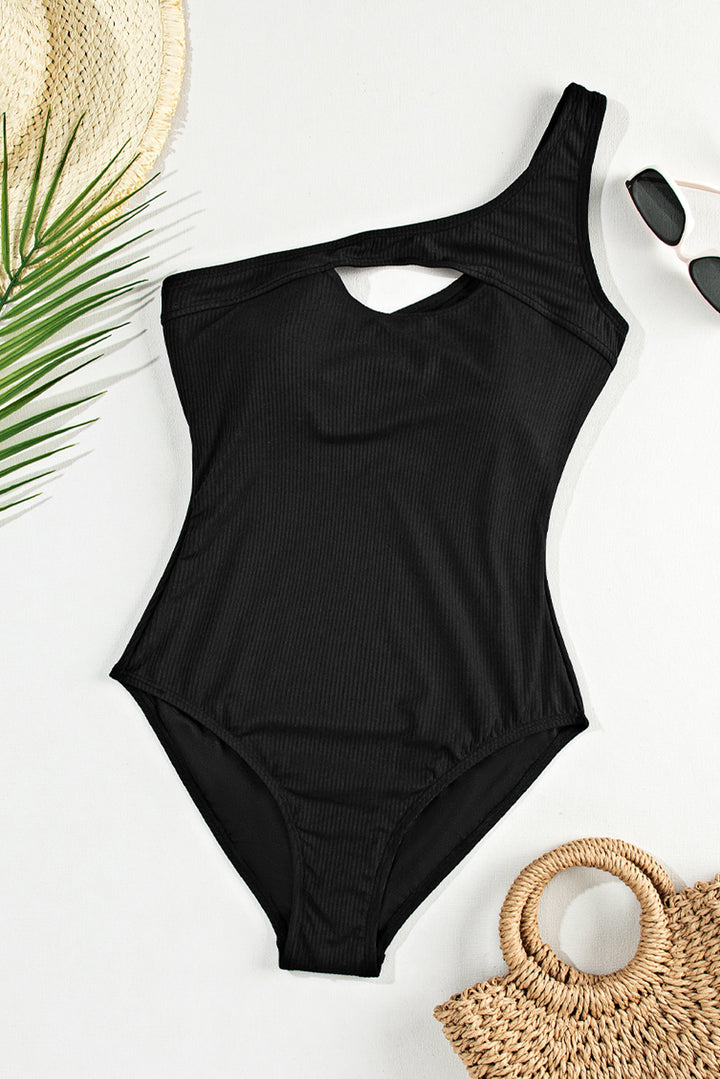 Cutout One Shoulder Sleeveless Swimwear - Aurum HeirLoom-premium fashion, elevated style, modern design, luxury clothing, timeless clothing, sustainable fashion, men's fashion, women's fashion