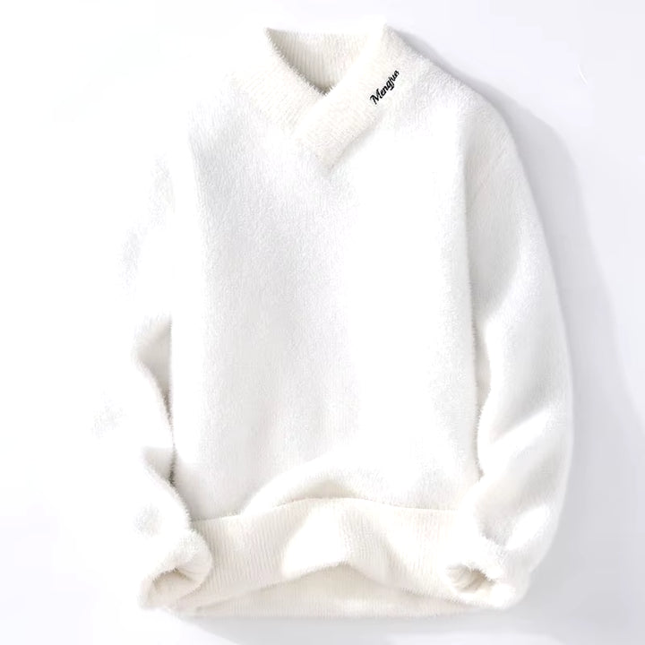 Sweaters Men Winter Korean Style Mens Warm Sweater V-Neck Men Sweaters Autumn Men'S Wool Pullovers Men Full Size M-XXXL