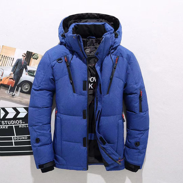 Hooded Winter Jacket With Multi-pocket