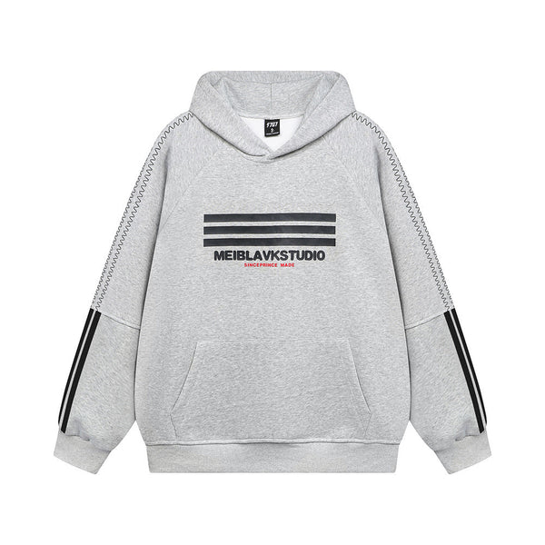 "Side Striped" Graphic Hoodie