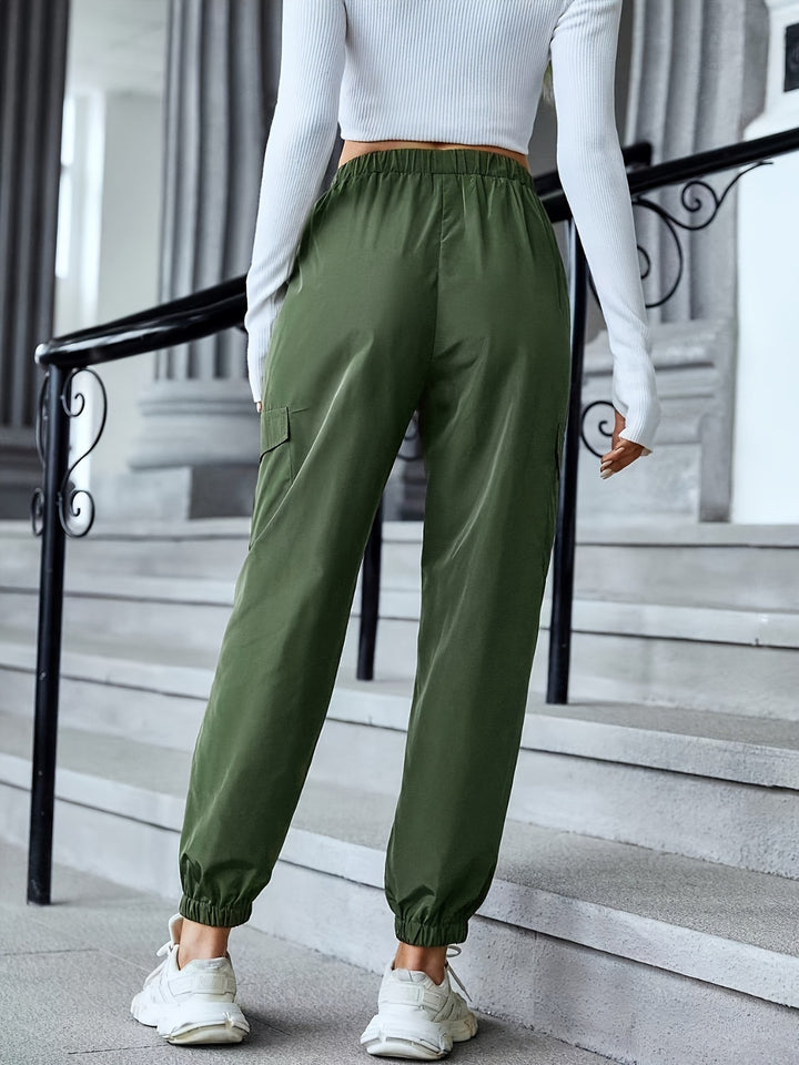 Full Size Elastic Waist Pants - Aurum HeirLoom-premium fashion, elevated style, modern design, luxury clothing, timeless clothing, sustainable fashion, men's fashion, women's fashion