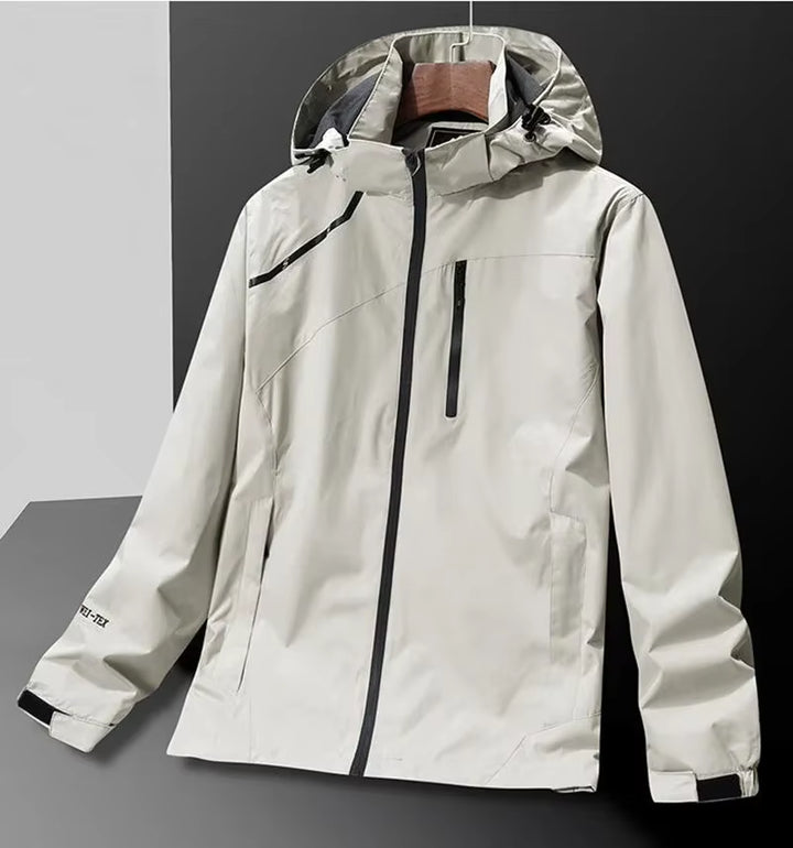 Women's Waterproof Outdoor Climbing and Hiking Jacket - Spring Autumn Sports Hooded Windbreaker for Trekking and Mountain Activities