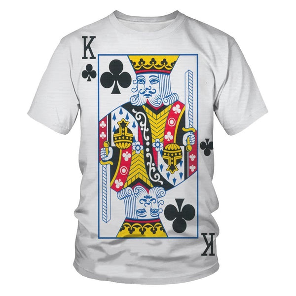 "King Of Clubs/King Of Diaminds" Graphic T-Shirt