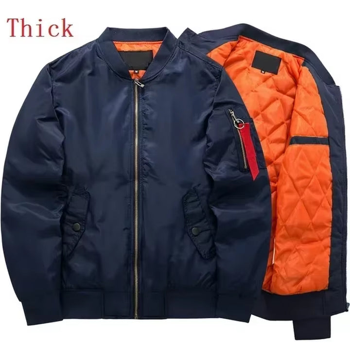 2024 Men's Hip-Hop Street Style Windproof Motorcycle Jacket - Thickened Unisex Warm Parka for Autumn and Winter