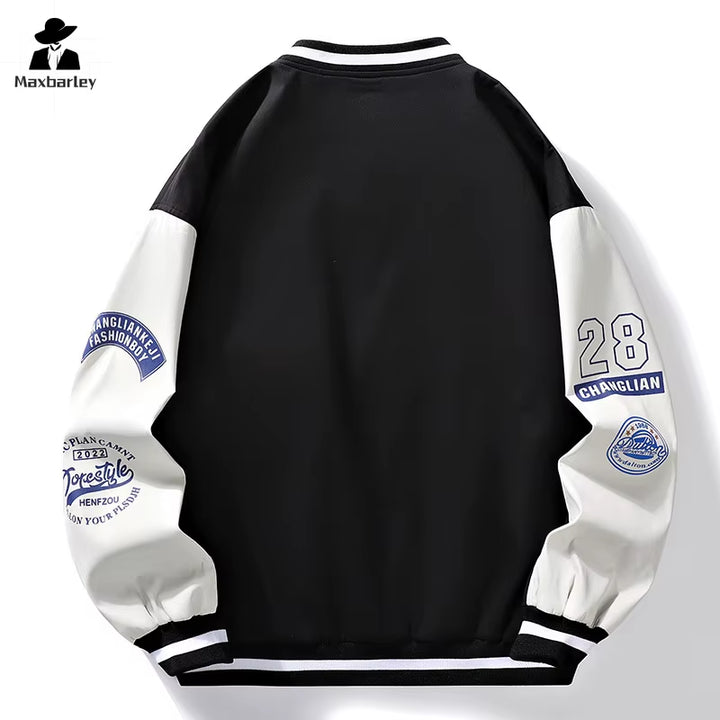 Men's and Women's Trendy Loose Casual Baseball Jacket - Spring and Autumn Hip-Hop Streetwear