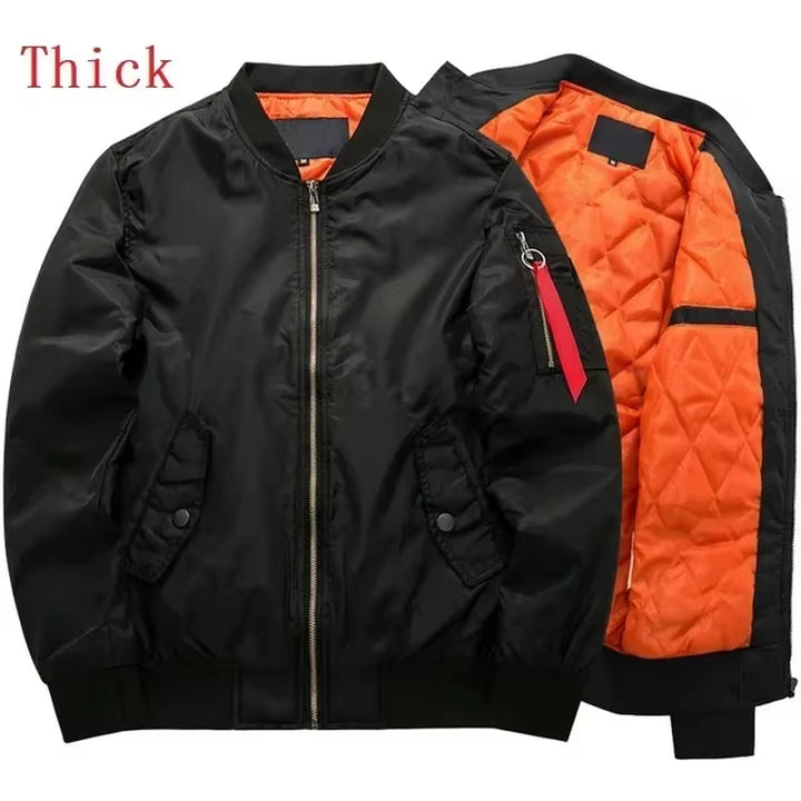 2024 Men's Hip-Hop Street Style Windproof Motorcycle Jacket - Thickened Unisex Warm Parka for Autumn and Winter