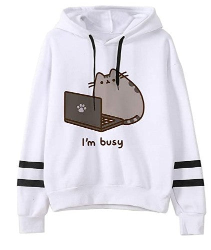 Casual Fleece Graphic Hoodie