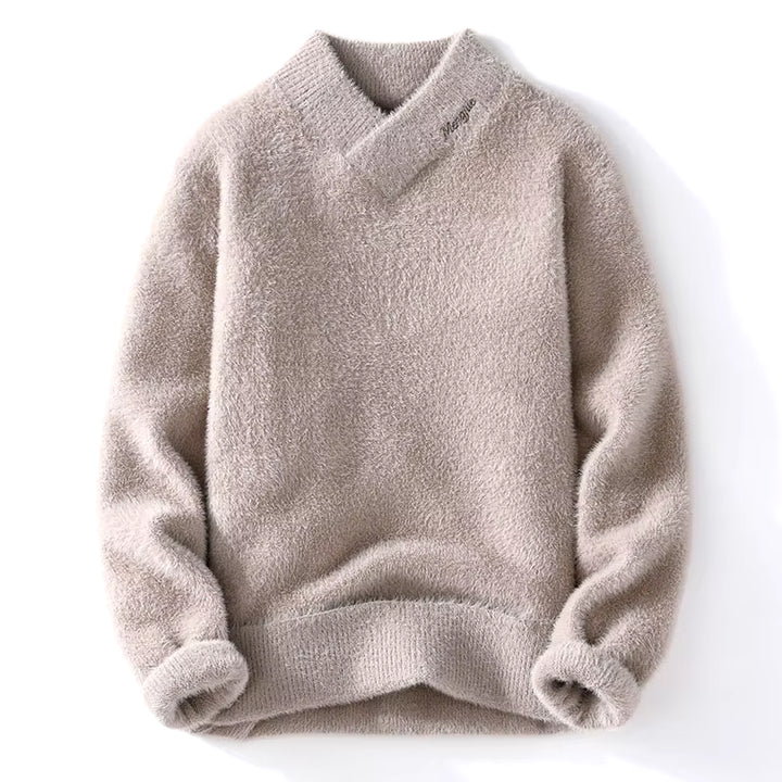 Sweaters Men Winter Korean Style Mens Warm Sweater V-Neck Men Sweaters Autumn Men'S Wool Pullovers Men Full Size M-XXXL