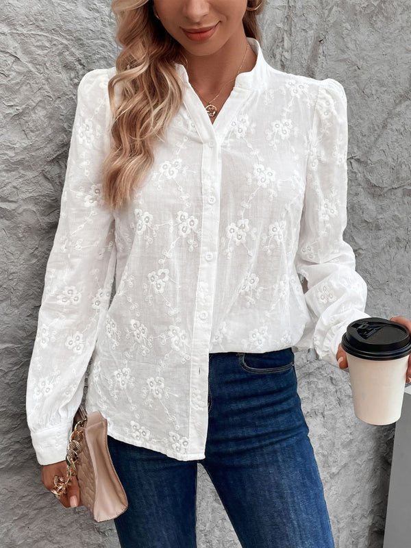 "Pretty Petal" Button Up Long Sleeve Shirt