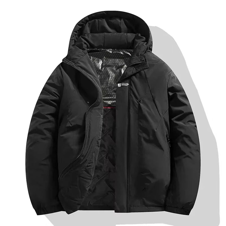 Men'S Winter Jacket High Quality Graphene Heating Antifreeze Warm Parka Casual Women Snow Clothing Windproof Hooded Cotton Coat