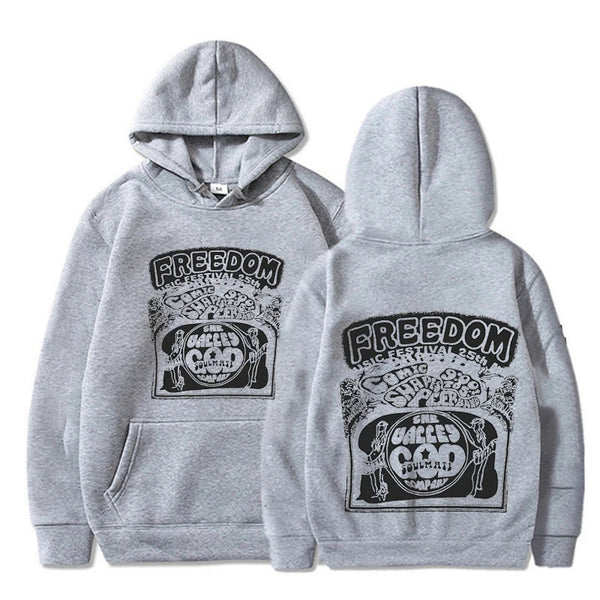 "Hip Hop Freedom" Printed  Hoodie