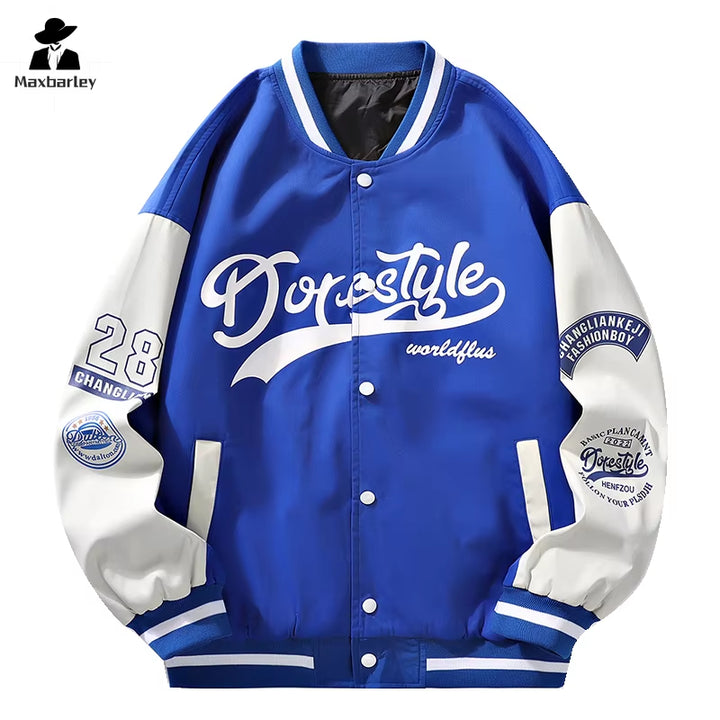 Men's and Women's Trendy Loose Casual Baseball Jacket - Spring and Autumn Hip-Hop Streetwear