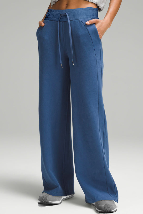 Active Wide Leg Drawstring Sweatpants